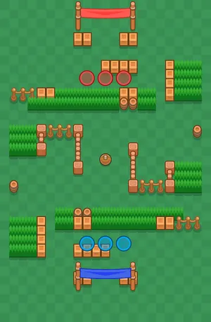 Rooftop Runners — Brawl Ball map in Brawl Stars