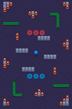 Rusty Rebound — Paint Brawl map in Brawl Stars