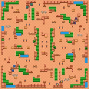 Seeker — Duo Showdown map in Brawl Stars