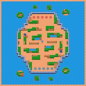Serpentshrine Island — Knockout 5v5 map in Brawl Stars