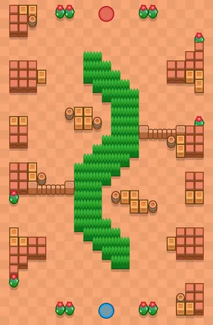 Shrouding Serpent — Duels map in Brawl Stars