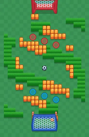 Singed Earth — Brawl Ball map in Brawl Stars