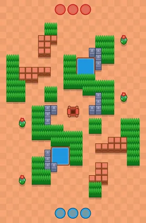 Snake Pit — Gem Grab map in Brawl Stars