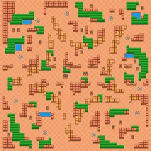 Starfruit Supernova — Solo Showdown map in Brawl Stars