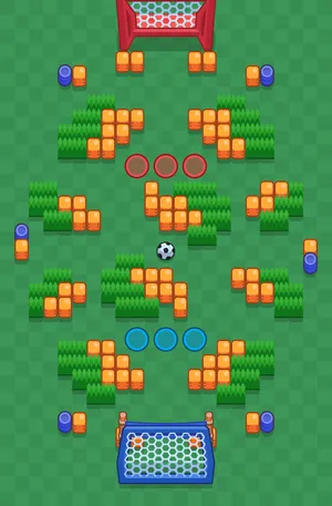 Sunny Soccer — Brawl Ball map in Brawl Stars