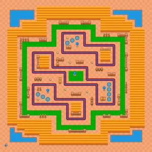 Toot Town — Subway Run map in Brawl Stars