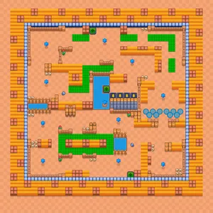 Trainbow Road — Subway Run map in Brawl Stars