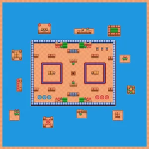 Treasure Pressure — Trio Gem Grab map in Brawl Stars