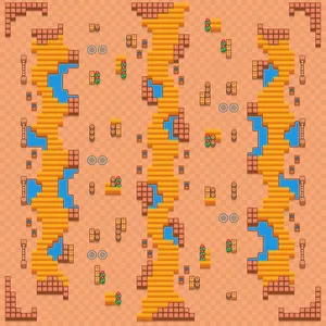 Twisting Vines — Trio Showdown map in Brawl Stars