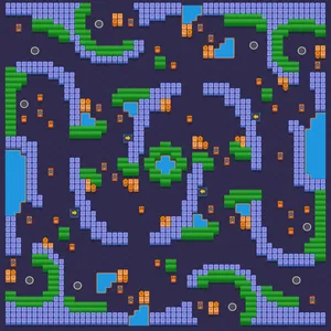 Waveform — Solo Showdown map in Brawl Stars